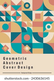 Geometric minimal pattern artwork with simple shape