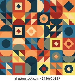 Geometric minimal pattern artwork with simple shape
