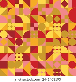 Geometric minimal pattern artwork with simple shape. For fabric, print, cover,template