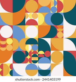 Geometric minimal pattern artwork with simple shape. For fabric, print, cover,template