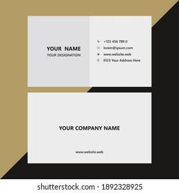 Geometric Minimal Visiting Cart Template with light colors