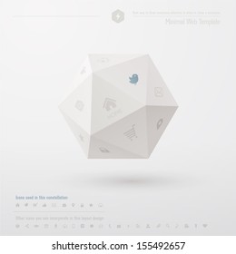 Geometric minimal web template