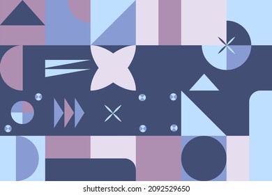 Geometric minimalism poster with simple shape and figure. Abstract vector template, business presentation, backgrounds for social networks branding package, Scandinavian style, wallpaper
