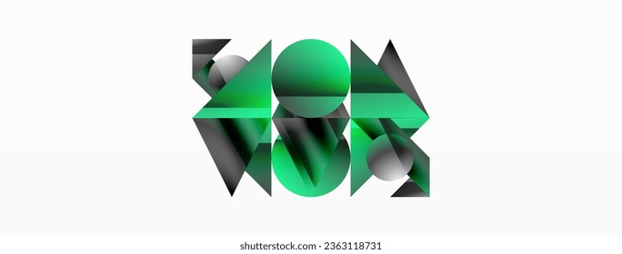 Geometric minimalism with triangles and circles. Blend of basic shapes creating serene, visually pleasing compositions. Wallpaper, banner, background, landing page, wall art, invitation, prints