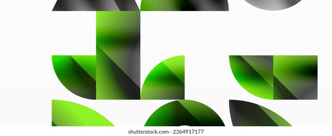 minimalismo geométrico con triángulos y círculos. Mezcla de formas básicas que crean serenidad, composiciones visualmente agradables. Papel de fondo, pancarta, fondo, página de inicio, arte mural, invitación, impresiones