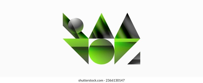 Geometric minimalism with triangles and circles. Blend of basic shapes creating serene, visually pleasing compositions. Wallpaper, banner, background, landing page, wall art, invitation, prints