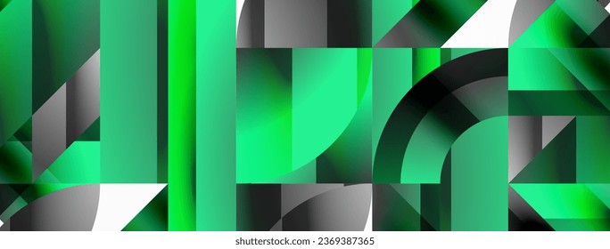 minimalismo geométrico con triángulos y círculos. Mezcla de formas básicas que crean serenidad, composiciones visualmente agradables. Papel de fondo, pancarta, fondo, página de inicio, arte mural, invitación, impresiones