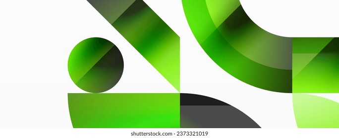 Geometric minimalism with triangles and circles. Blend of basic shapes creating serene, visually pleasing compositions. Wallpaper, banner, background, landing page, wall art, invitation, prints