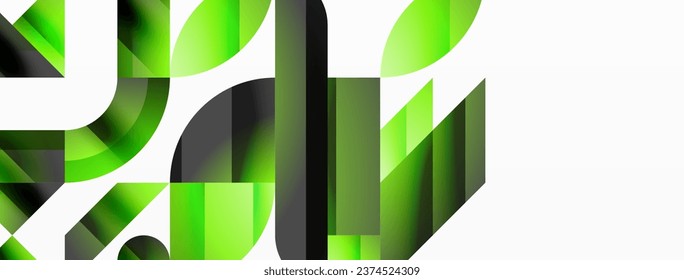 Geometric minimalism with triangles and circles. Blend of basic shapes creating serene, visually pleasing compositions. Wallpaper, banner, background, landing page, wall art, invitation, prints