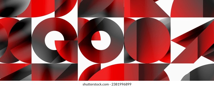 Geometric minimalism with triangles and circles. Blend of basic shapes creating serene, visually pleasing compositions. Wallpaper, banner, background, landing page, wall art, invitation, prints