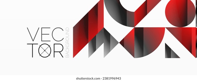 minimalismo geométrico con triángulos y círculos. Mezcla de formas básicas que crean serenidad, composiciones visualmente agradables. Papel de fondo, pancarta, fondo, página de inicio, arte mural, invitación, impresiones