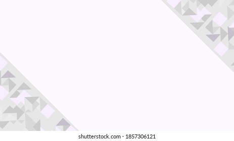 Geometric minimalist abstract background frame with empty white copy space. Halftone vector web design, modern, monochrome cover with blank space