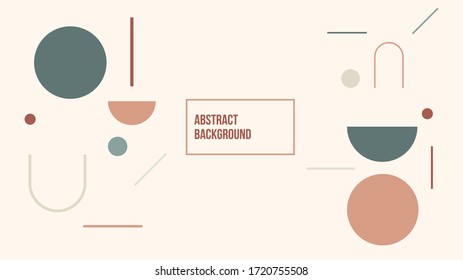 Geometric minimalist abstract background template elements modern.Applicable for flyer, brochures, posters, covers and banners. Vector illustrations.