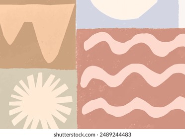 Fondo abstracto geométrico minimalista Elementos de Plantilla modernos. Aplicable para volantes, folletos, carteles, cubiertas y Anuncios. Ilustraciones vectoriales.
