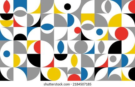 Afiche de arte geométrico minimalista con punto de círculo y curva.Obra de bloqueo de color. Fondo mínimo de color de baudios, para la presentación de pancartas marca de presentación de presentación de paquete tejido papel tapiz de impresión