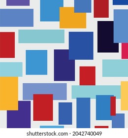 Geometric minimalist artwork poster with simple shapes and images. Abstract vector pattern design, for web banner, business presentation, brand pack, fabric print, wallpaper.