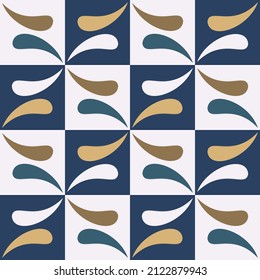 Geometric minimalist artwork poster with simple shapes and images. Abstract vector pattern design, for fabric print, wallpaper, web design, banner, business presentation, branding package,