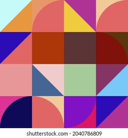 Obra de arte geométrica minimalista con sencillez