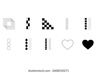 Geometric Minimalist Design Element Set