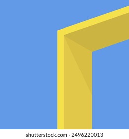 A geometric minimalist image. Empty space for text.