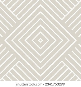 Geometrisches minimalistisches Zeilenmuster. Aktästhetischer, zeitgenössischer, nahtloser Vektorhintergrund.