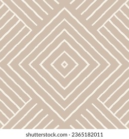 Geometric Minimalist Line Pattern. Nude Aesthetic Contemporary  Seamless Vector Background.