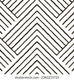 Geometric Minimalist Line Pattern. Seamless Vector Aesthetic Contemporary Background. 
