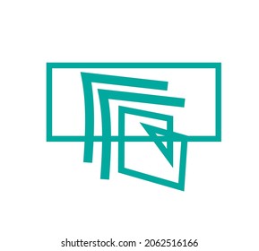 geometric minimalist linear design logo