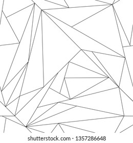 Geometric minimalist pattern. Lines, monochrome. 