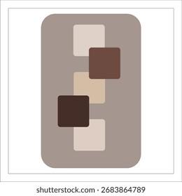 Diseño de Vector cuadrado minimalista geométrico en estilo moderno. Ideal para carteles, embalajes, Fondos de pantalla y proyectos creativos.