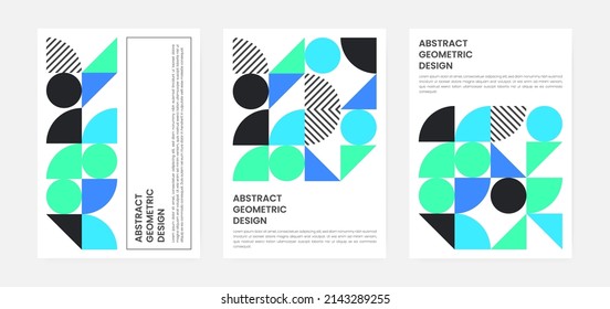 Geometric minimalistic artwork cover with shape and figure. Abstract pattern design style for cover, web banner, landing page, business presentation, branding, packaging, wallpaper