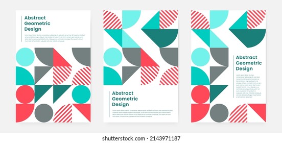 Cubierta de arte geométrica minimalista con forma y figura. Estilo de diseño de patrones abstractos para portada, banner web, página de inicio, presentación comercial, marca, embalaje, papel tapiz