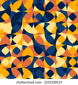 Geometric minimalistic color composition template with shapes.