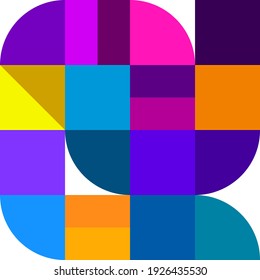 Geometric minimalistic colorful background. Abstract geometry vector pattern, web banner, wallpaper