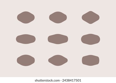 Geometric minimalistic frame for logo and label. Simple design shapes for package design.