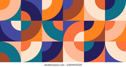 Geometrisches minimalistisches, nahtloses Mosaik-Muster. Abstrakte Vektorgrafik für Web-Banner, Business-Präsentation, Branding, Karte, Einladung, Poster, Cover, Stoffdruck.