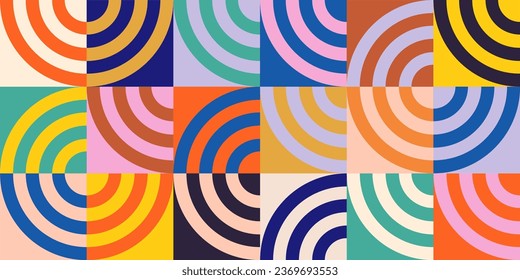 Patrón de mosaico geométrico minimalista sin fisuras. Abstracto vectorial para banner web, presentación de negocios, marca, tarjeta, invitación, afiche, portada, impresión textil.