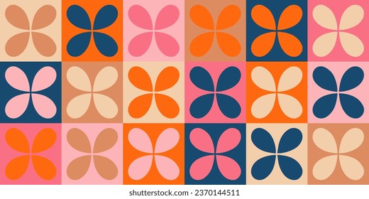 Geometric minimalistic mosaic seamless pattern. Abstract vector for web banner, business presentation, branding, card, invitation, poster, cover, textile print.