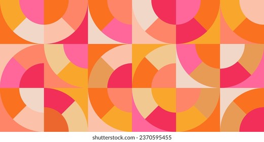 Patrón de mosaico geométrico minimalista sin fisuras. Abstracto vectorial para banner web, presentación de negocios, marca, tarjeta, invitación, afiche, portada, impresión textil.