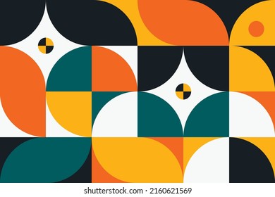 Geometrisches minimalistisches Muster, Hintergrund von Zahlen: Kreis, Linie. Abstrakte Vorlage für Web, Banner, Köder, Business, Branding, Druck. Vektorgrafik.