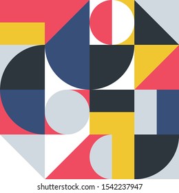 Geometric minimalistic pattern in Scandinavian style.Abstract design for advertising branding, web banner, business and Wallpaper