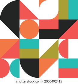 Geometric minimalistic pattern in Scandinavian style.Abstract design for advertising branding, web banner, business and Wallpaper