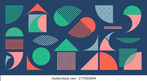 Geometric minimalistic pattern with a simple shape and figure. Abstract vector design for branding advertising, web banner, business and wallpaper.