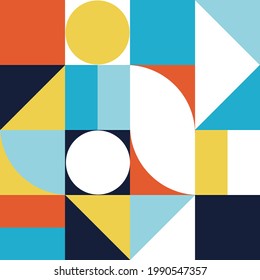 Geometric minimalistic pattern with a simple shape. Abstract vector design for advertising branding, web banner, business and wallpaper.