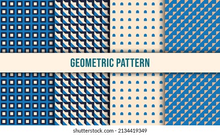 Patrón geométrico minimalista con forma y figura simples. Perfecto para el fondo digital o de impresión, banner web, presentación de negocios, paquete de marca, impresión de tela, papel tapiz
