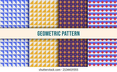 Geometric minimalistic pattern with simple shape and figure. Perfect for digital or print background, web banner, business presentation, branding package, fabric print, wallpaper
