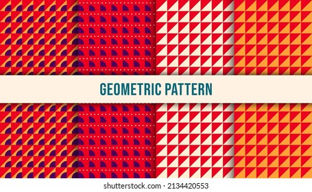Geometric minimalistic pattern with simple shape and figure. Perfect for digital or print background, web banner, business presentation, branding package, fabric print, wallpaper
