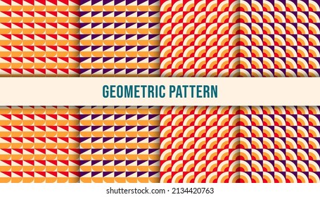 Geometric minimalistic pattern with simple shape and figure. Perfect for digital or print background, web banner, business presentation, branding package, fabric print, wallpaper
