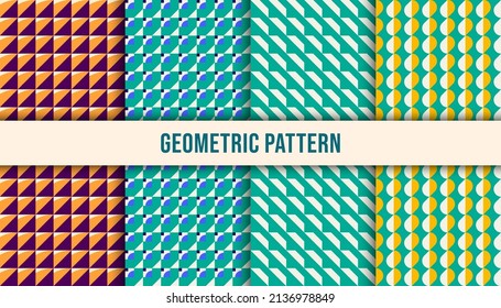 Geometric minimalistic pattern with simple shape and figure. Perfect for digital or print background, web banner, business presentation, branding package, fabric print, wallpaper.