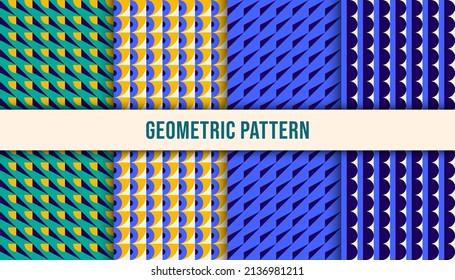 Geometric minimalistic pattern with simple shape and figure. Perfect for digital or print background, web banner, business presentation, branding package, fabric print, wallpaper.